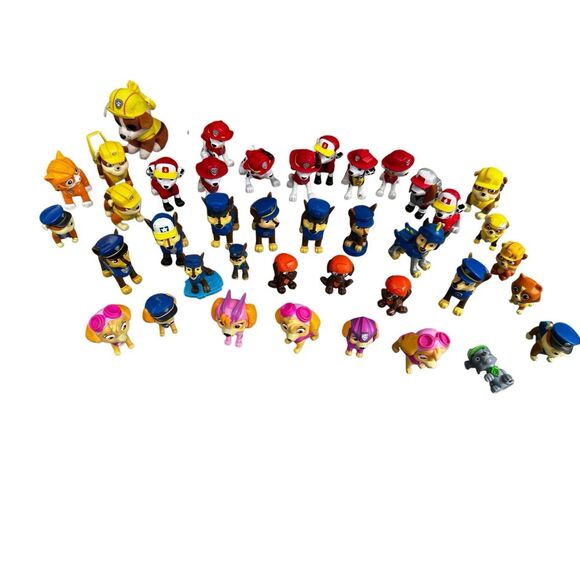 Paw Patrol action figure bundle ~35+ pcs Chase Marshall Skye Rubble Tsuma Rocky - Picture 6 of 6